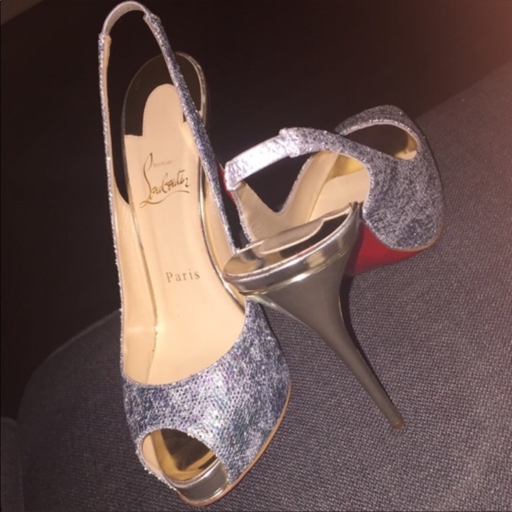 Christian Louboutin “private sale” 120 mm glitter